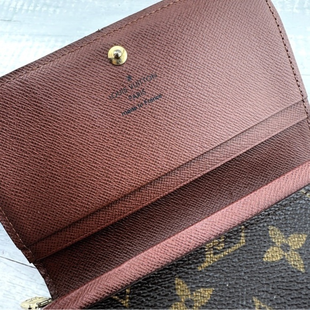 AUTHENTIC LOUIS VUITTON Monogram Porte-Monnaie Billets Tresor Wallet. - Picture 4 of 16